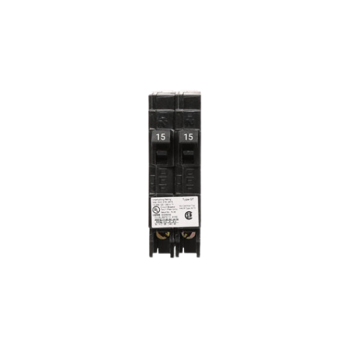 Q1515NC - Siemens - 15/15 Amp Tandem Circuit Breaker Plug-In - 15/15 Amp - 1 Pole - 120 Volt